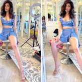 Karishma Tanna enjoys cosy Sunday in ruffled crop top and mini wrap skirt 