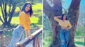 Khatron Ke Khiladi 11: Sana Makbul shares sunkissed pictures dressed in pastel yellow crop top and distressed denims