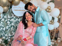 Kishwer Merchant stuns in pink sharara and lilac dress during her baby shower with husband Suyyash Rai