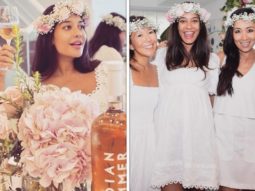 Lisa Haydon looks gorgeous in white mini dress during her baby shower with her friends