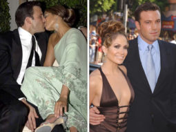 Love is in the air for Jennifer Lopez and Ben Affleck as they kiss at dinner in Malibu