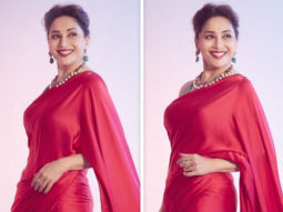 Madhuri Dixit has us swooning over her in red saree worth Rs. 24,800 for Dance Deewane 3