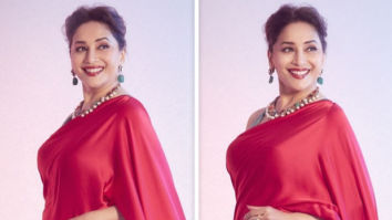 Madhuri Dixit has us swooning over her in red saree worth Rs. 24,800 for Dance Deewane 3