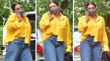 Malaika Arora makes a case for chic brunch dates in satin yellow shirt, mom jeans and brown heels Malaika Arora makes a case for chic brunch dates in satin yellow shirt, mom jeans and brown heels