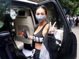 Malaika Arora spotted at the vaccination centre in Bandra