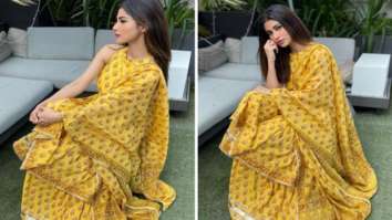 Mouni Roy exudes elegance in an affordable yellow sharara set