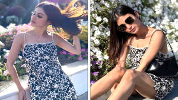 Mouni Roy steps out in floral embroidered slip dress and sneakers