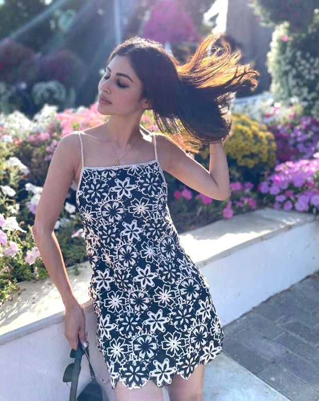 Mouni Roy steps out in floral embroidered slip dress and sneakers