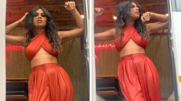 Nia Sharma dons risky criss-cross tie-up top and high waist pants in these sultry pictures