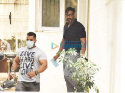 Photos: Ajay Devgn spotted at a dubbing studio in Juhu