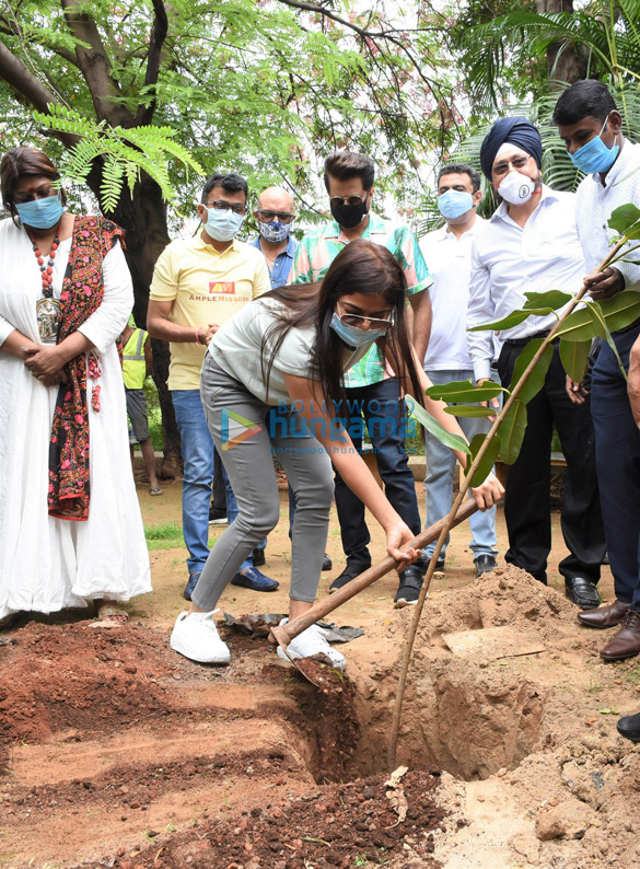 Photos: Anil Kapoor snapped at a tree plantation drive in Juhu Photos: Anil Kapoor snapped at a tree plantation drive in Juhu