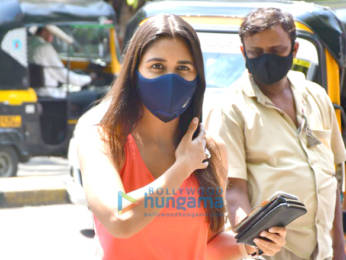 Photos: Krystle D'Souza and Nikita Dutta spotted outside Mehboob studio in Bandra for vaccination
