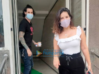Photos: Sunny Leone and Daniel Weber snapped in Andheri