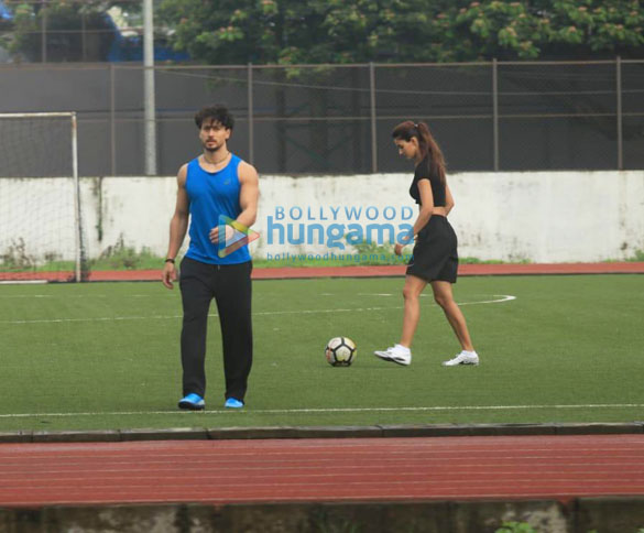 Photos: Tiger Shroff, Disha Patani and others snapped playing football in Bandra