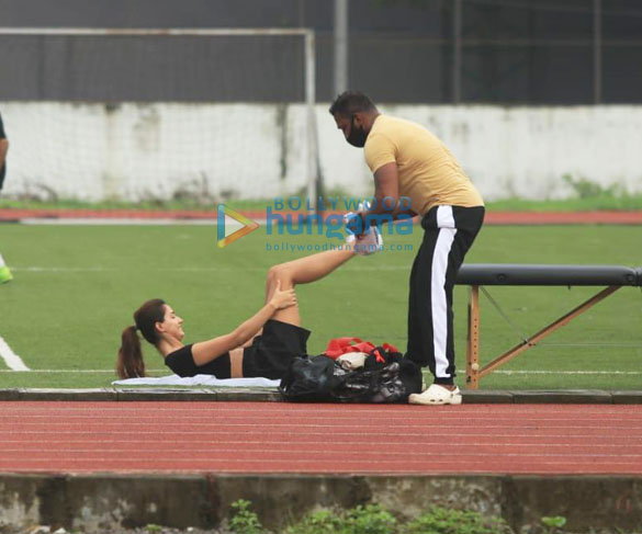 photos tiger shroff disha patani and others snapped playing football in bandra 4