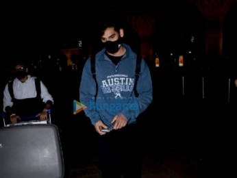 Photos: Urvashi Rautela and Ahan Shetty snapped at the airport