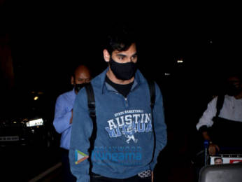 Photos: Urvashi Rautela and Ahan Shetty snapped at the airport