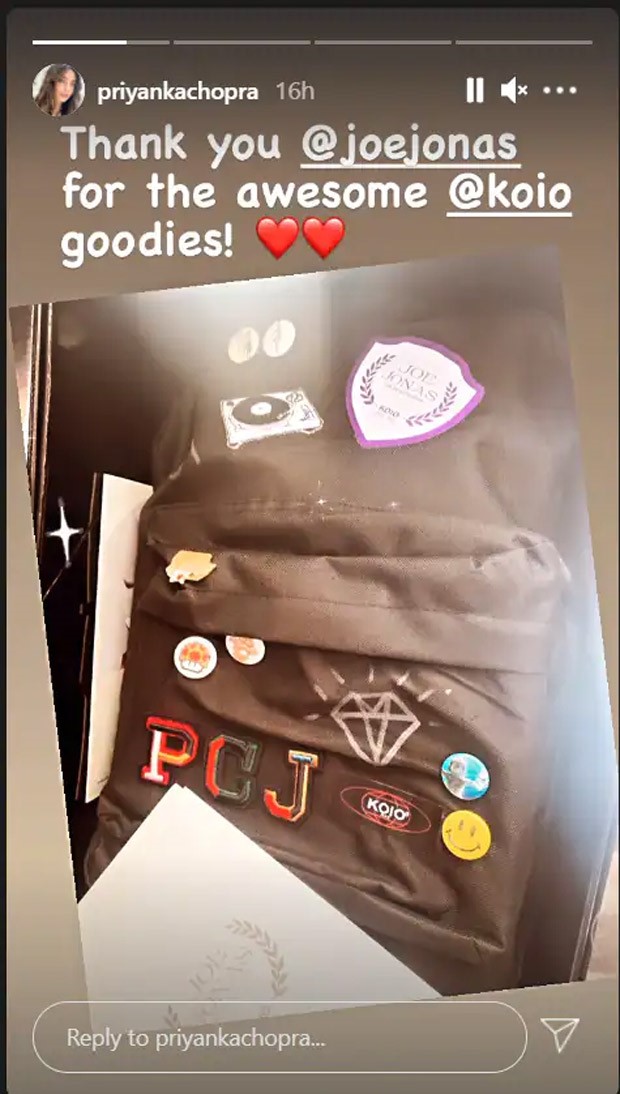 Priyanka Chopra gets a customised gift from brother-in-law Joe Jonas