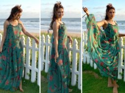 Qubool Hai actress Surbhi Jyoti looks eccentric as she flaunts her printed chiffon maxi dress worth Rs. 12,500