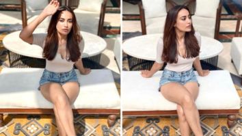 Qubool Hai actress Surbhi Jyoti’s casual top and denim shorts is the ultimate summer staple