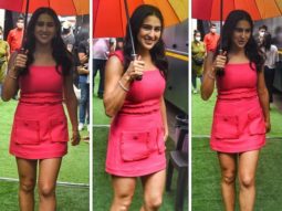 Sara Ali Khan adds pop of colour in pink Jacquard dress worth Rs. 29,971 for a shoot with Punit Malhotra