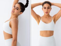 Sara Ali Khan looks like a vision in white crop top and high waist leggings