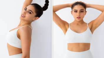 Sara Ali Khan looks like a vision in white crop top and high waist leggings Sara Ali Khan looks like a vision in white crop top and high waist leggings