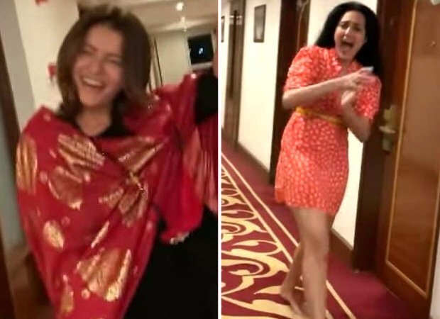 Shakti stars Rubina Dilaik and Kamya Panjabi groove to 'Yaar Bina Chain Kahan Re' after early pack up