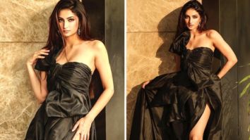 Shweta Tiwari’s daughter Palak Tiwari looks dazzling in thigh-high slit ruffled gown