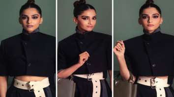 Sonam Kapoor enchants in all-black outfit, carries Rs. 3.25 lakh worth Louis Vuitton bag