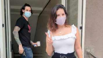 Sunny Leone & Daniel Weber spotted outside gym at Laxmi industrial estate in Andheri