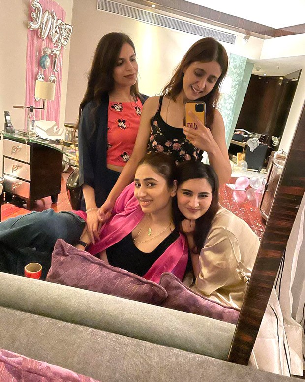 Ahead of her wedding with Rahul Vaidya Disha Parmar shares photos from her intimate bachelorette with friends