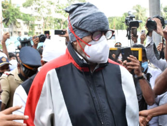Amitabh and Abhishek Bachchan attend last rites of Dilip Kumar