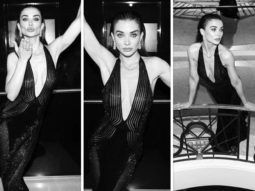 Amy Jackson looks gloriously glamorous in plunging neckline Ali Karaou gown for AmFar event at Cannes Film Festival 2021