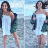 Ananya Panday has her Kaho Naa Pyaar Hai moment with herself; dons a white mini dress and bomber jacket