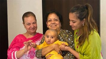 Anita Hassanandani shares her little boy Aaravv’s mundan ceremony pictures