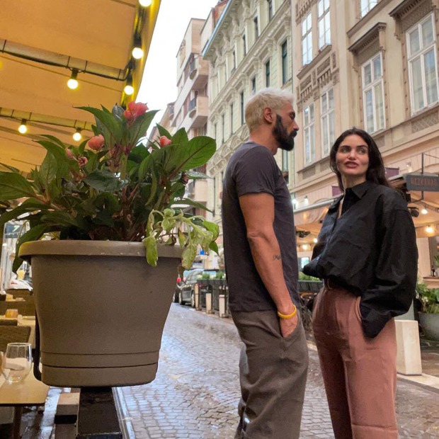 Arjun Rampal and Gabriella Demetriades spotted holidaying with son Arik in the European city of Budapest