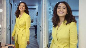 Asha Negi steals the spotlight in lime yellow pantsuit for Collar Bomb promotions