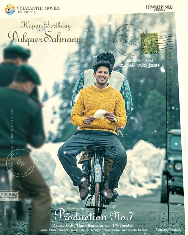 First Look: Dulquer Salmaan plays Lieutenant Ram in his next, poster unveiled on his birthday