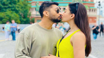 Gauahar Khan and Zaid Darbar share a kiss in their honeymoon pictures during Moscow vacation