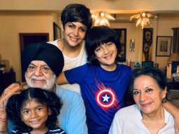 “Grateful for my Family and all the love, support and kindness”, said Mandira Bedi as she expressed her gratitude towards her family