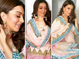 Hansika Motwani is the queen of ethnic prints in Sukriti and Aakriti sharara