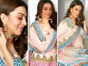 Hansika Motwani is the queen of ethnic prints in Sukriti and Aakriti sharara