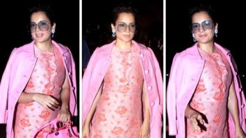 Kangana Ranaut pivots to pink mini dress and blazer from her regular saree appearances