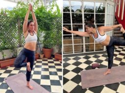 Kareena Kapoor Khan gets her balancing act right as she performs yoga asanas