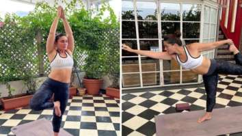 Kareena Kapoor Khan gets her balancing act right as she performs yoga asanas