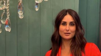 Kareena Kapoor Khan looks fiery hot in a red dress as she shoots with sister Karisma Kapoor for a special project