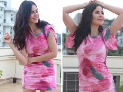 Katrina Kaif jumps on tie-dye trend, dons a mini pink dress for a gloomy morning