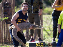 Khatron Ke Khiladi 11: Arjun Bijlani is all smiles while posing with a crocodile