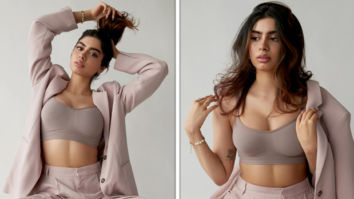 Khushi Kapoor aces power dressing in gorgeous monochrome pantsuit with nude bralette